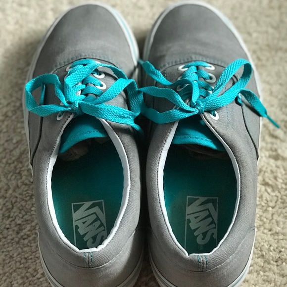 grey teal vans